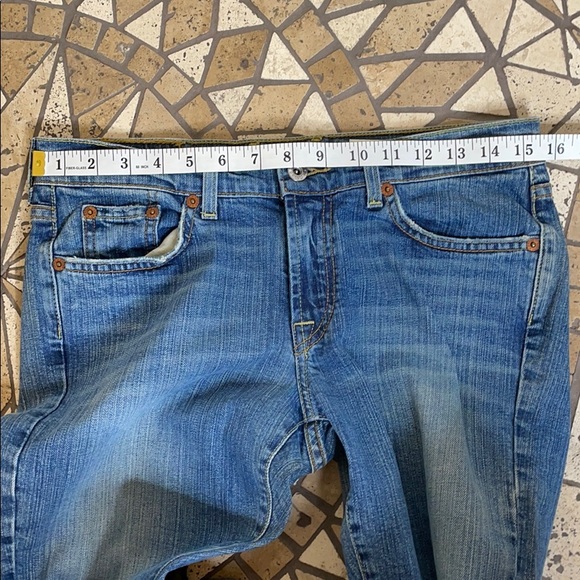 Lucky Brand Dungarees 6/28 blue jeans/ distressed - Picture 7 of 11